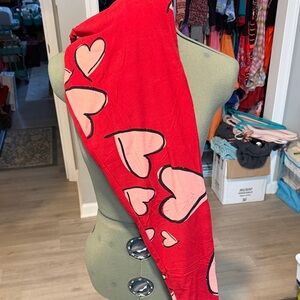 LuLaRoe Red and Pink Heart TC Leggings
